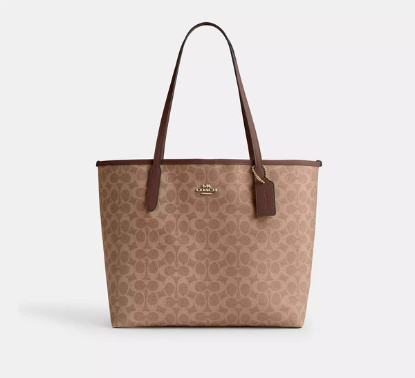 COACH City Tote Bag In Signature Canvas