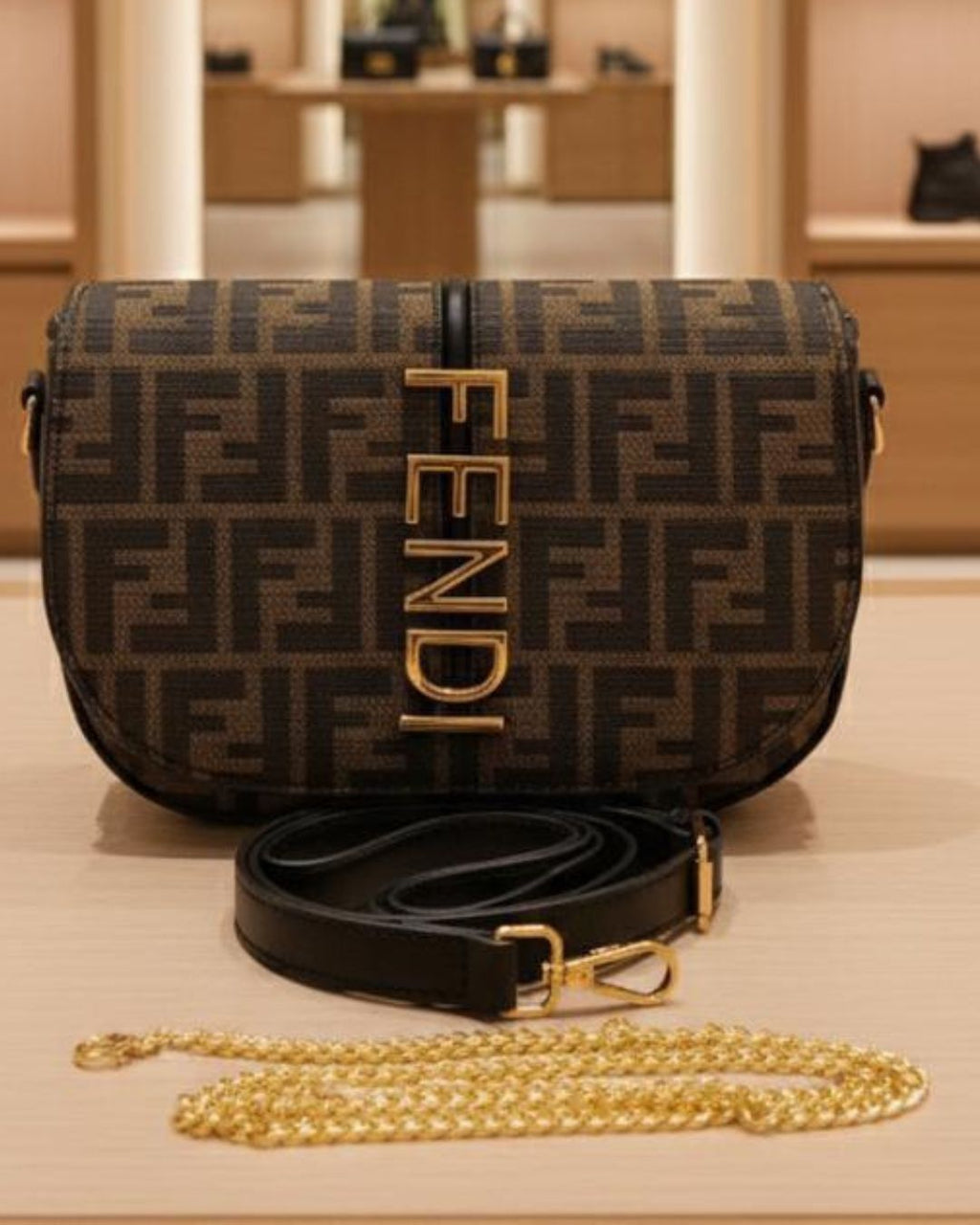Fendi Fendigraphy Flap Bag