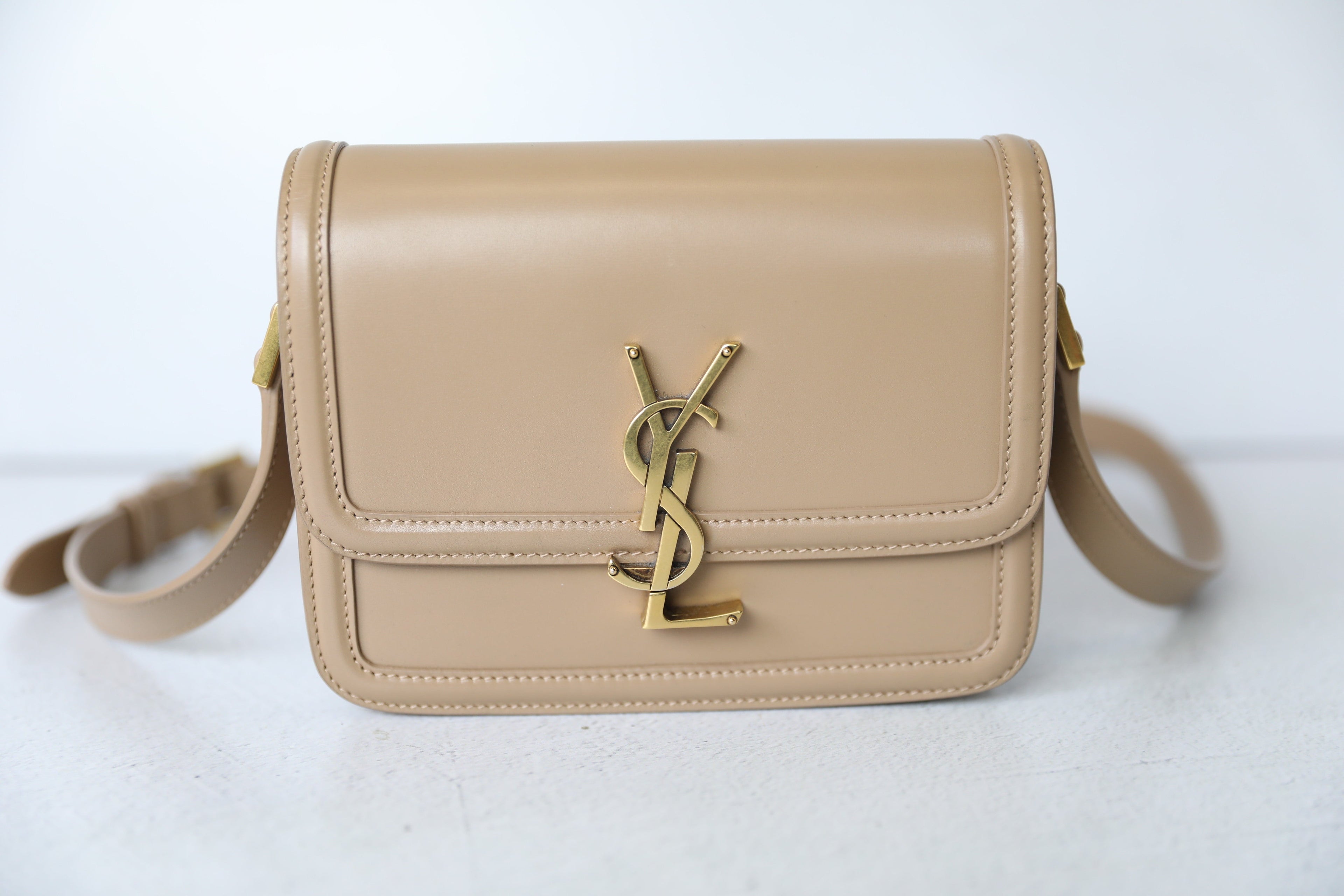 Saint Laurent Solferino Medium Leather Shoulder Bag