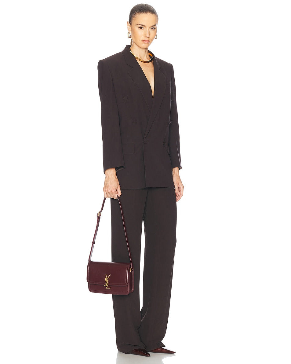 Saint Laurent Solferino Medium Leather Shoulder Bag