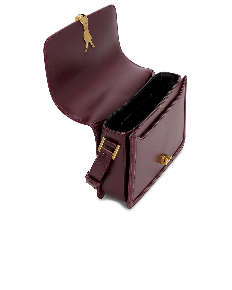 Saint Laurent Solferino Medium Leather Shoulder Bag