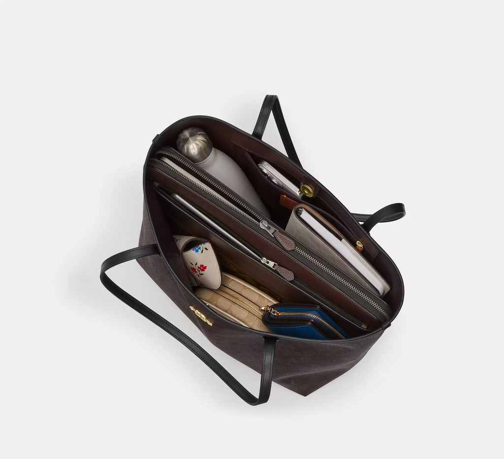 COACH City Tote Bag In Signature Canvas