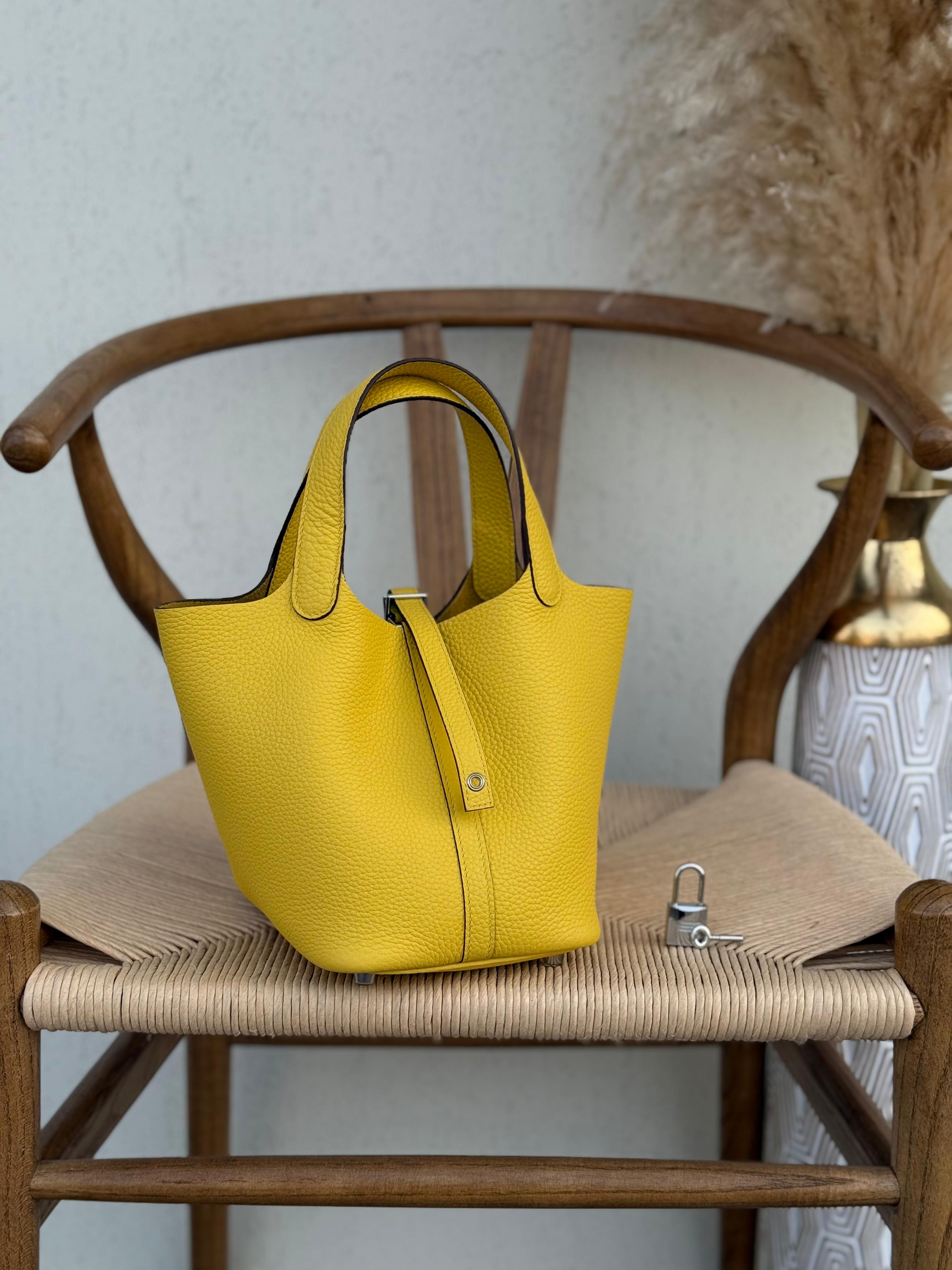 Hermes Vert Cypress Taurillon Clemence Leather Picotin Lock