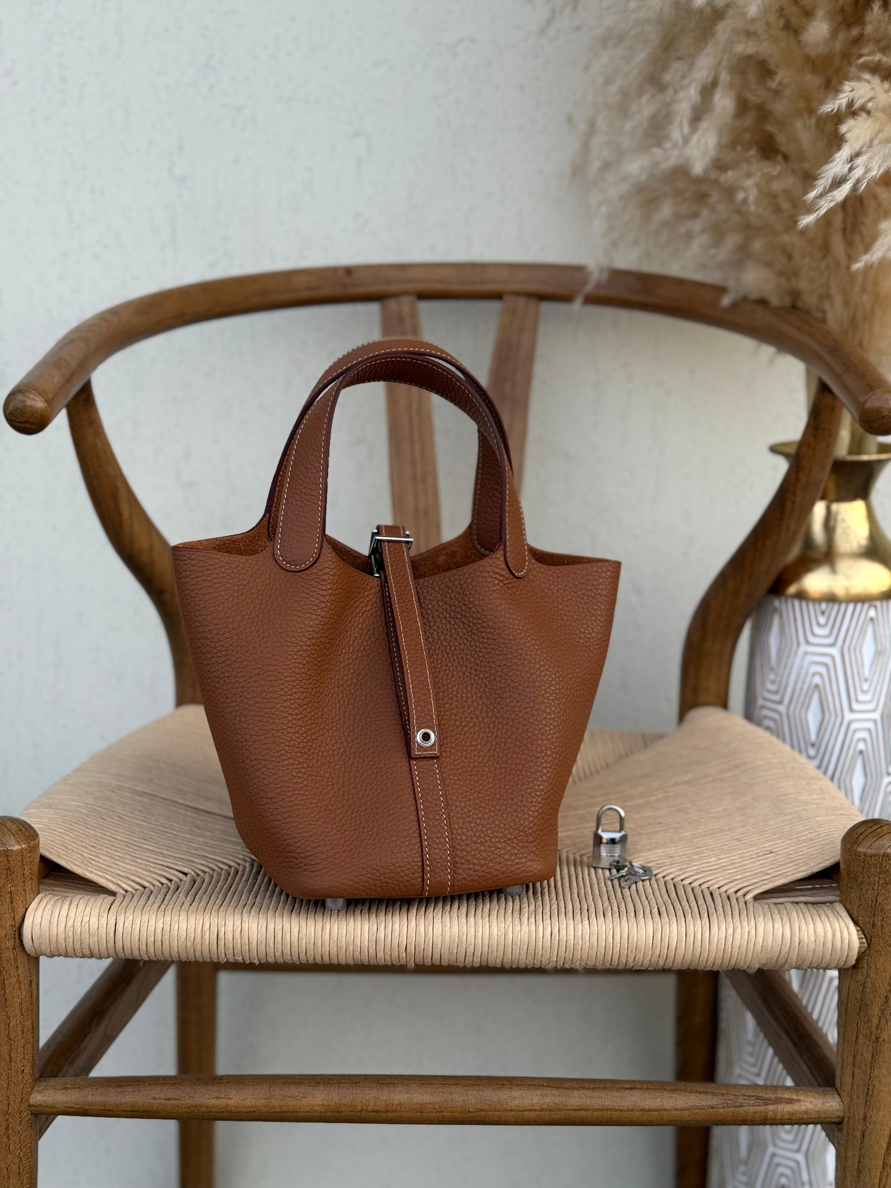 Hermes Vert Cypress Taurillon Clemence Leather Picotin Lock