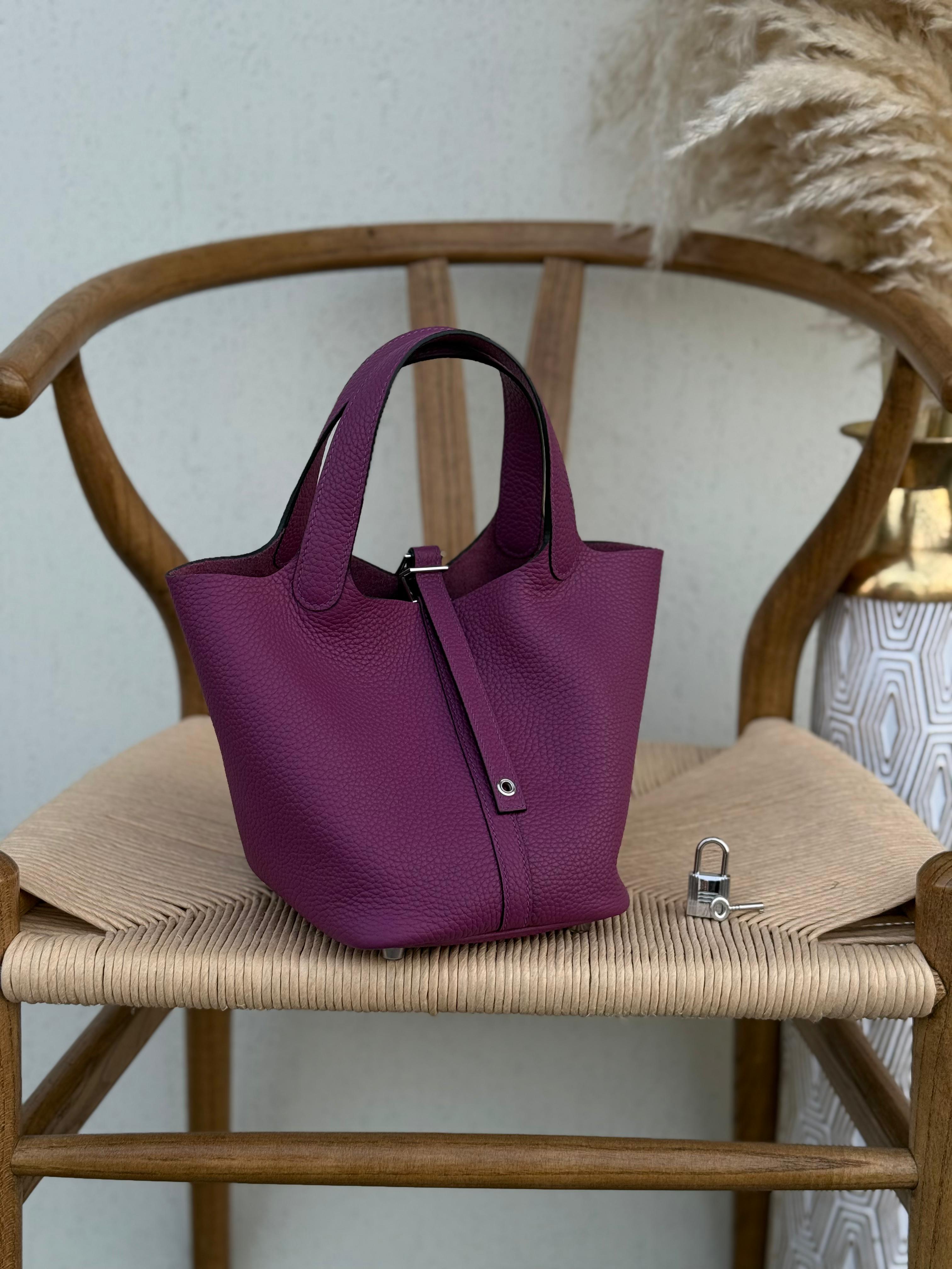 Hermes Vert Cypress Taurillon Clemence Leather Picotin Lock