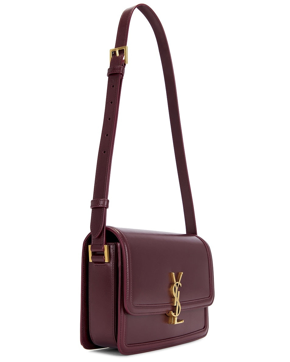Saint Laurent Solferino Medium Leather Shoulder Bag