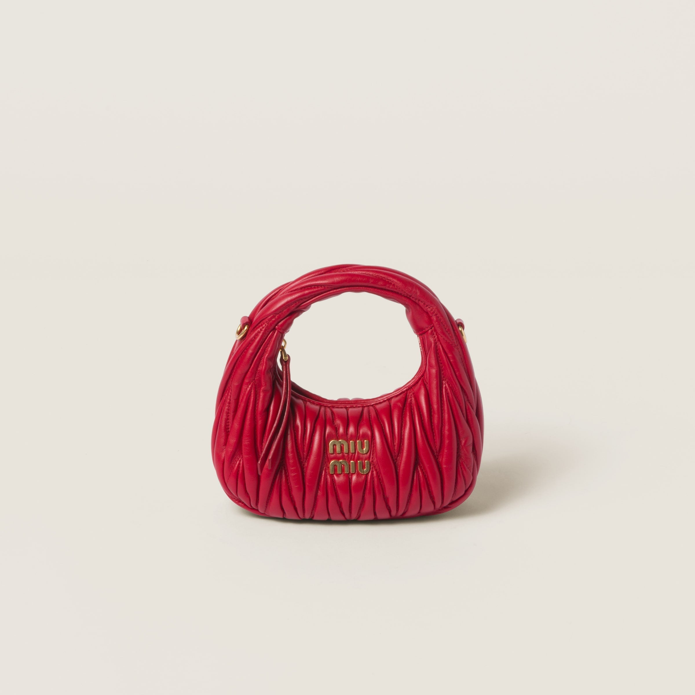 Miu Miu Wander nap leather hobo bag