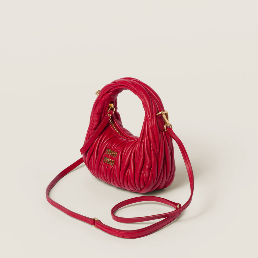 Miu Miu Wander nap leather hobo bag