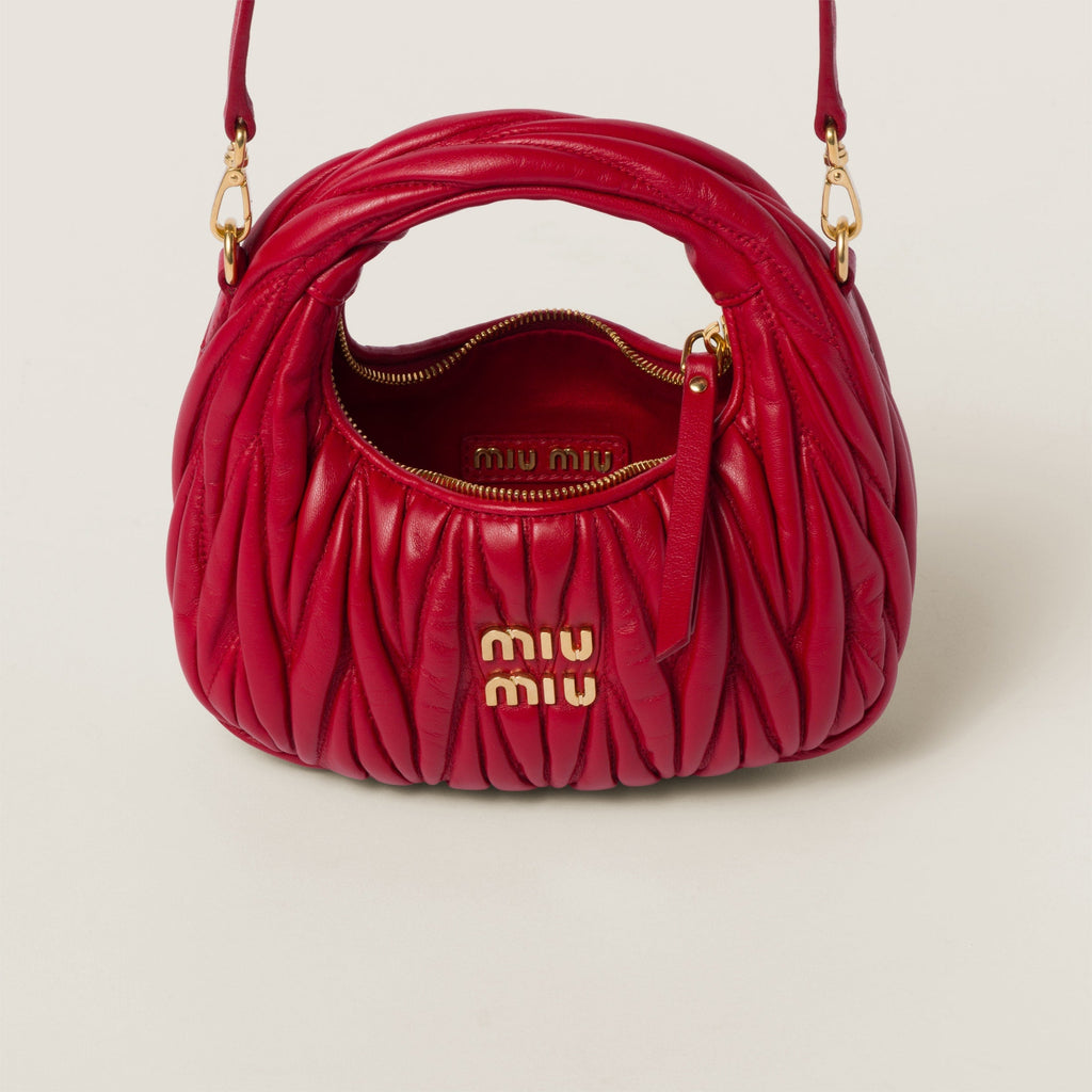 Miu Miu Wander nap leather hobo bag