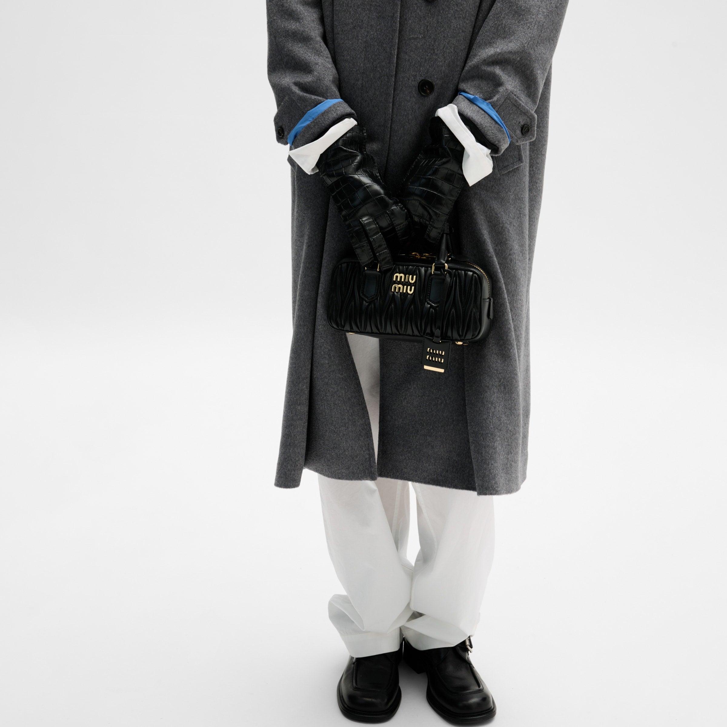 Miu Miu Arcadie leather bag matelassé