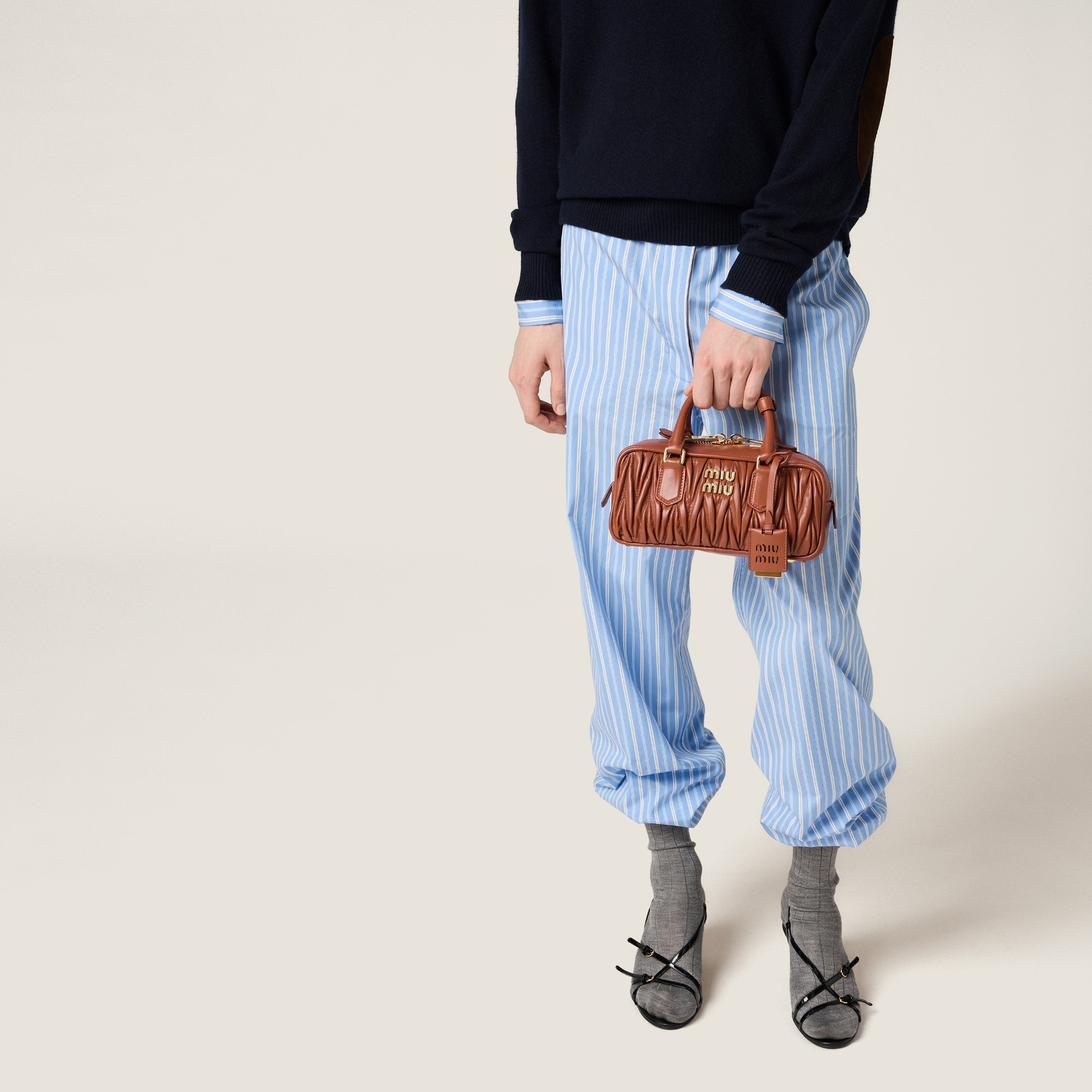 Miu Miu Arcadie leather bag matelassé