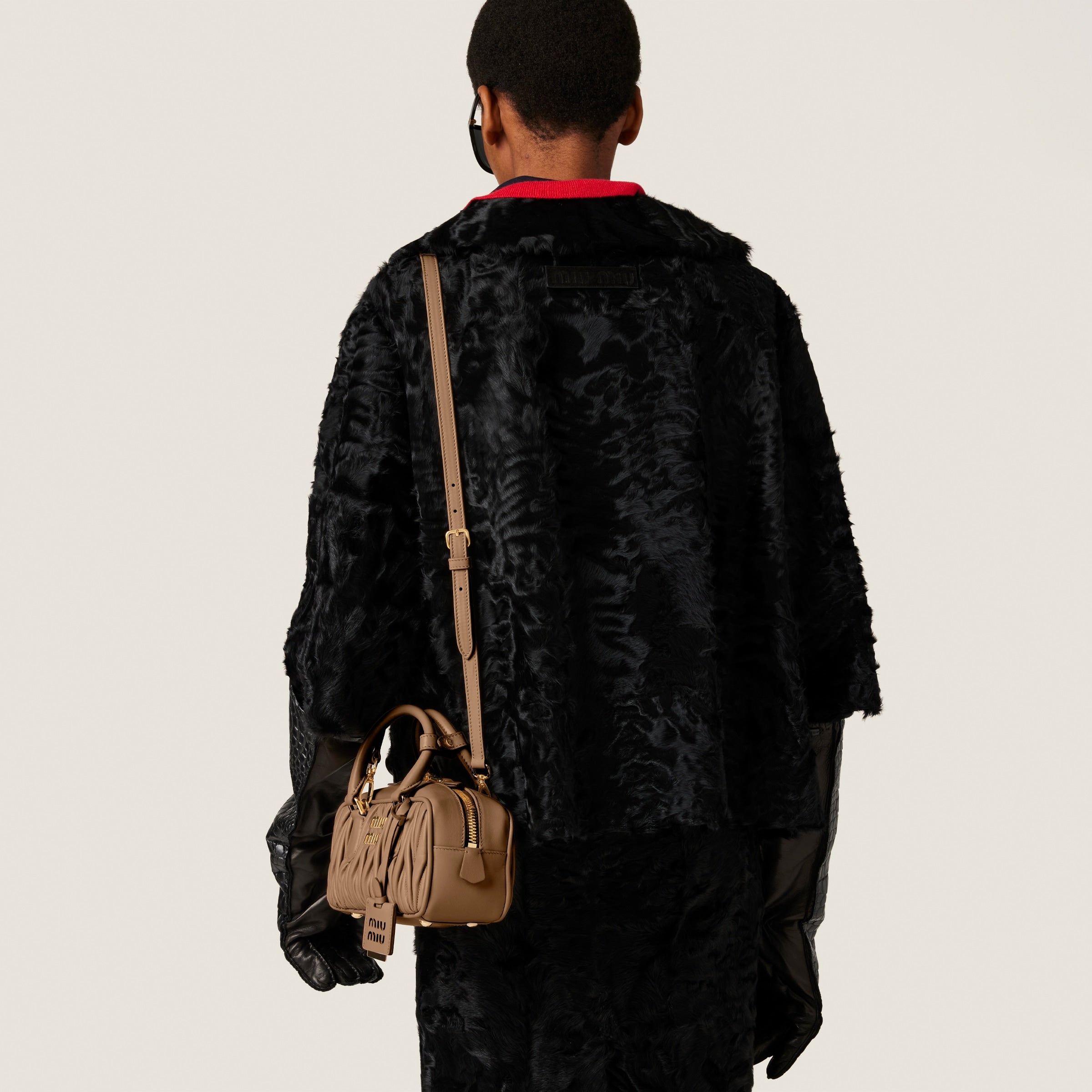 Miu Miu Arcadie leather bag matelassé