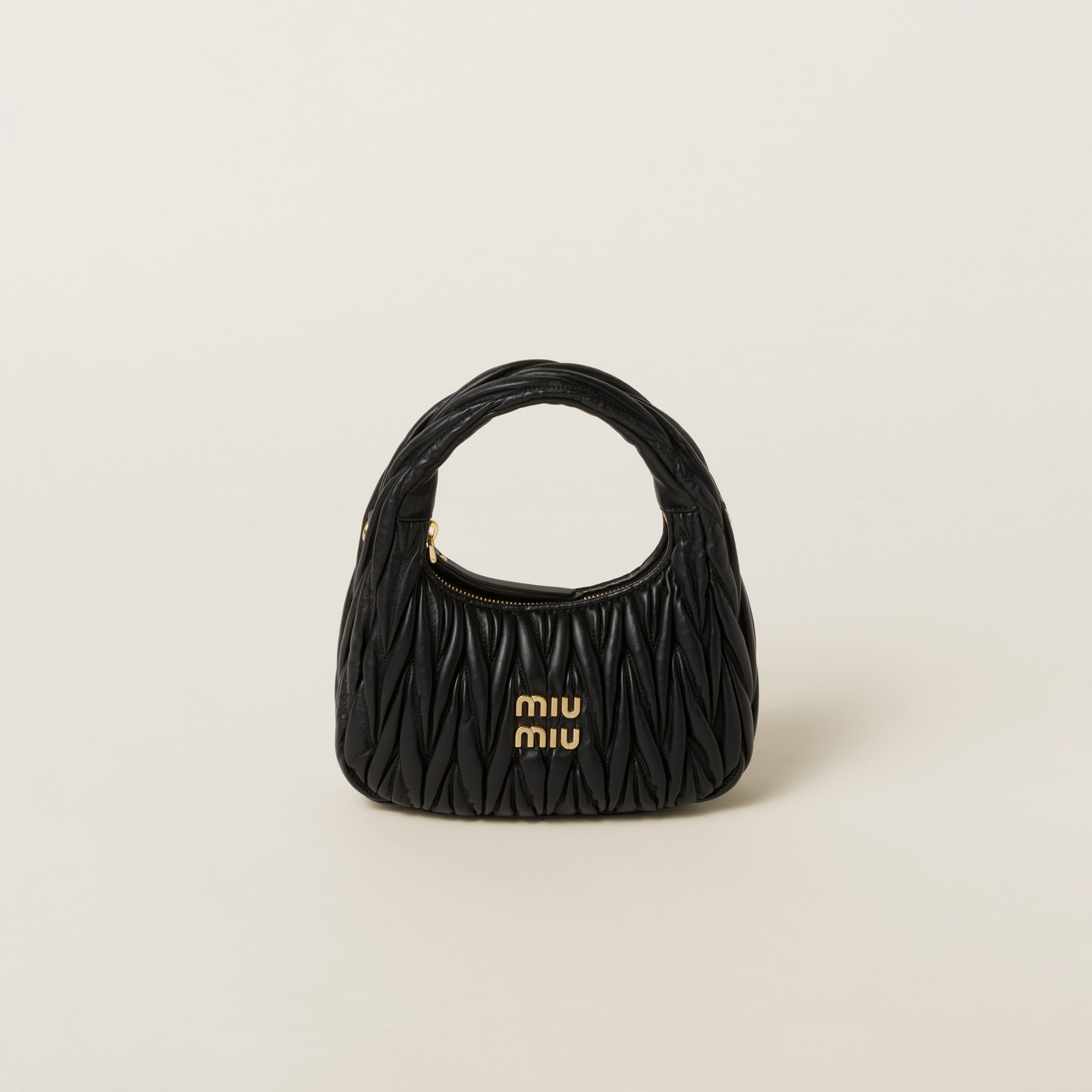 Miu Miu Wander nap leather hobo bag