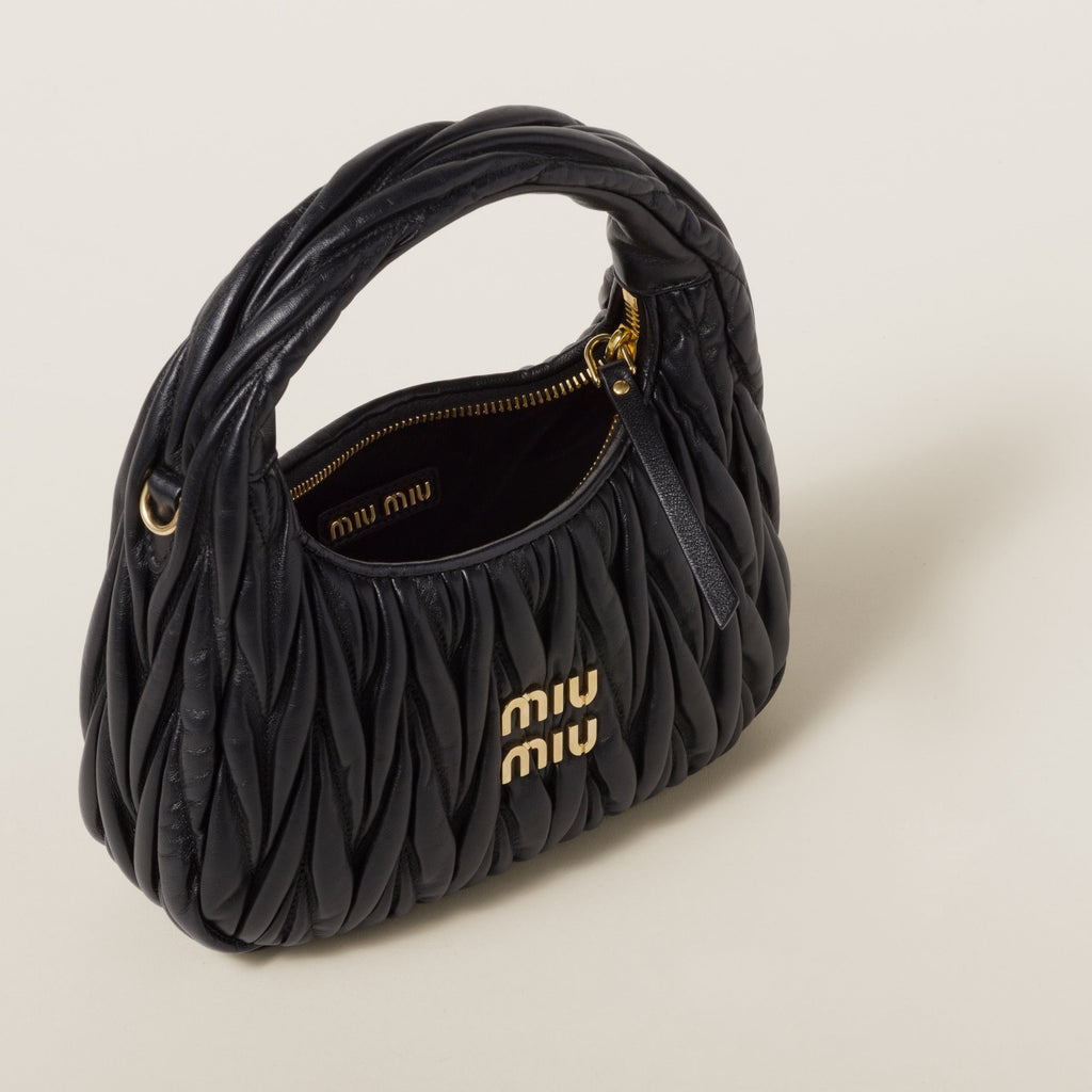 Miu Miu Wander nap leather hobo bag