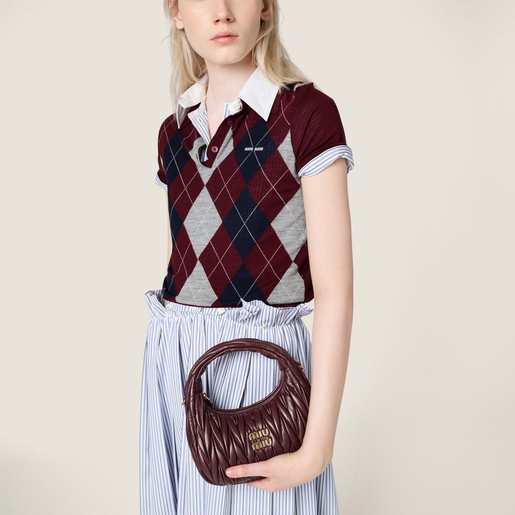 Miu Miu Wander nap leather hobo bag