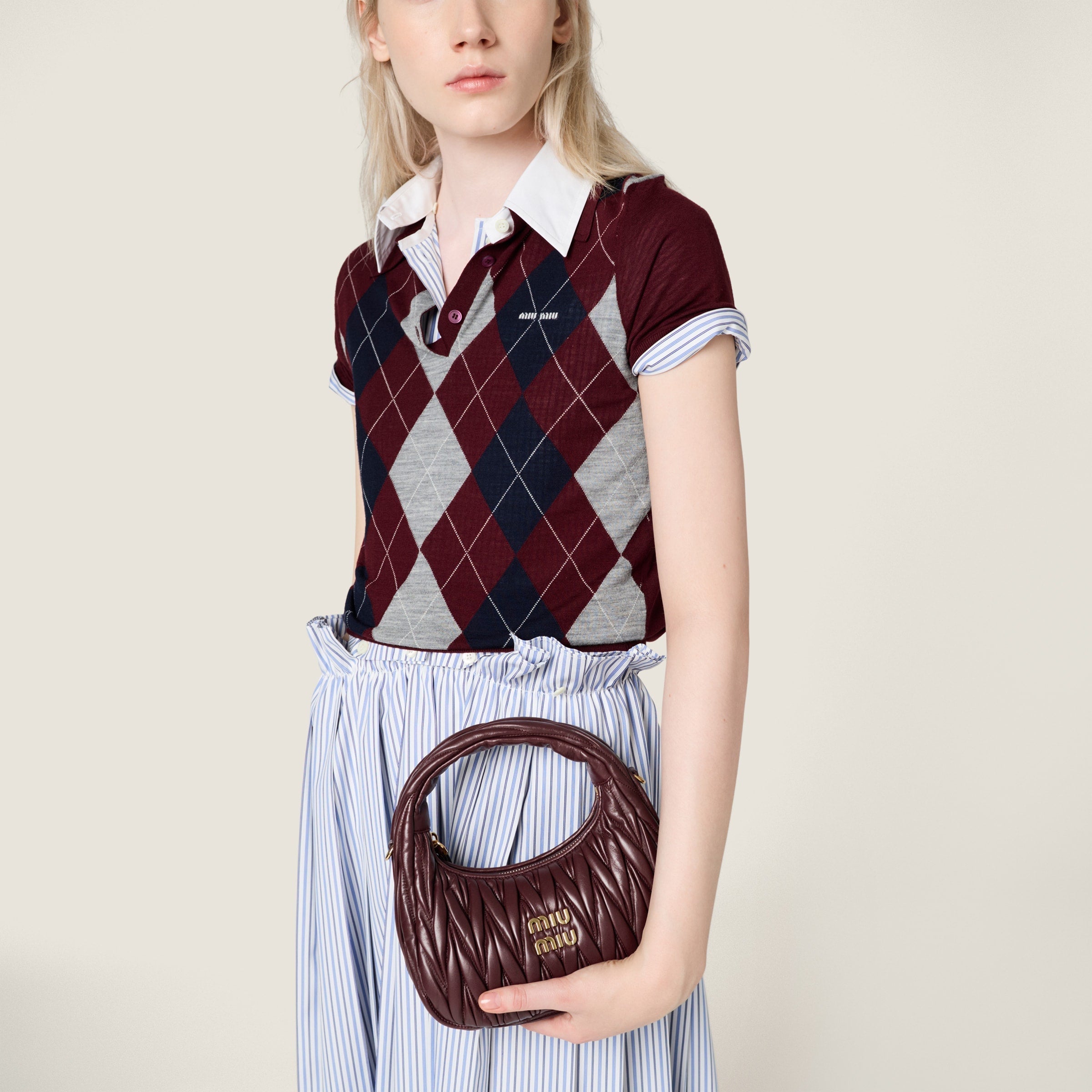 Miu Miu Wander nap leather hobo bag