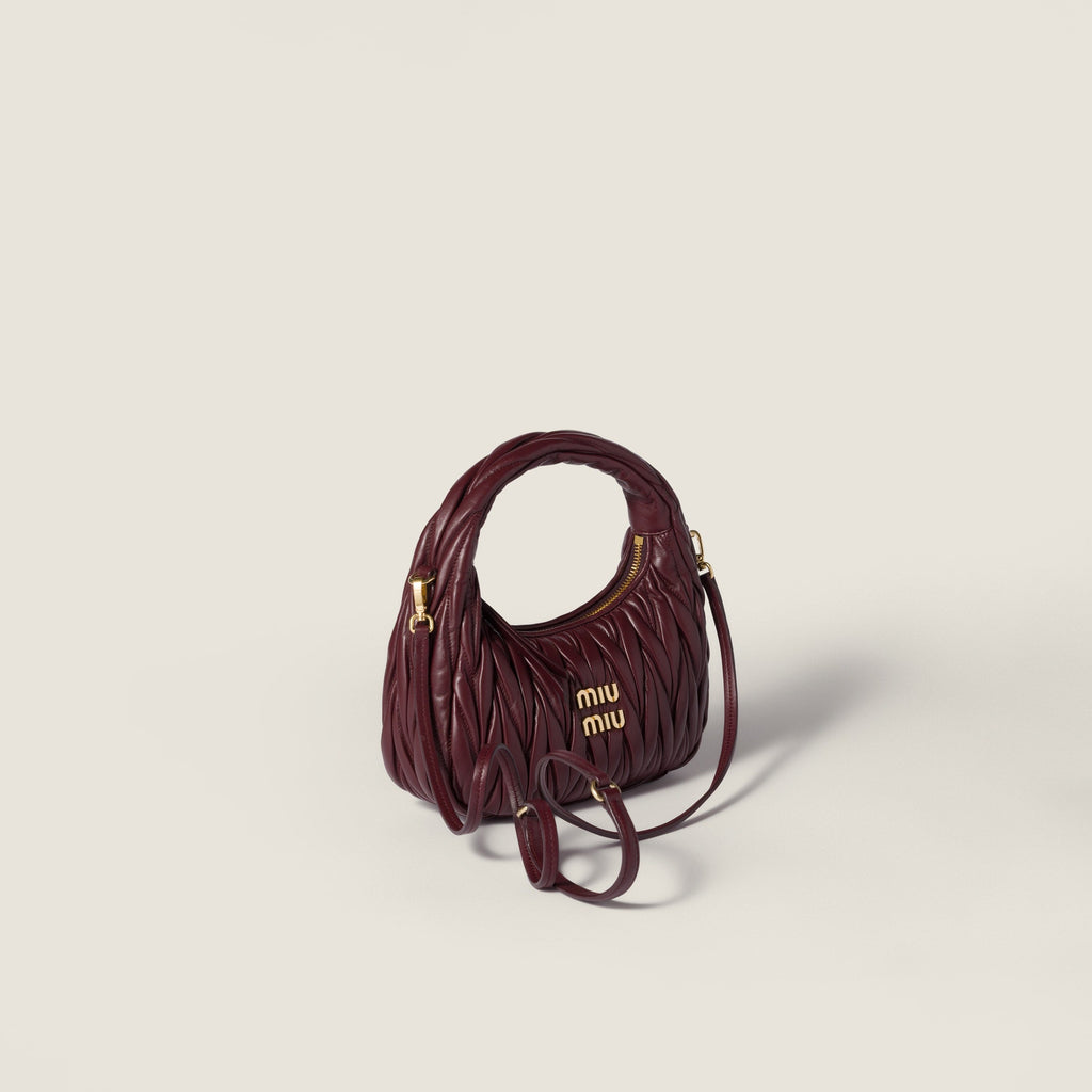 Miu Miu Wander nap leather hobo bag