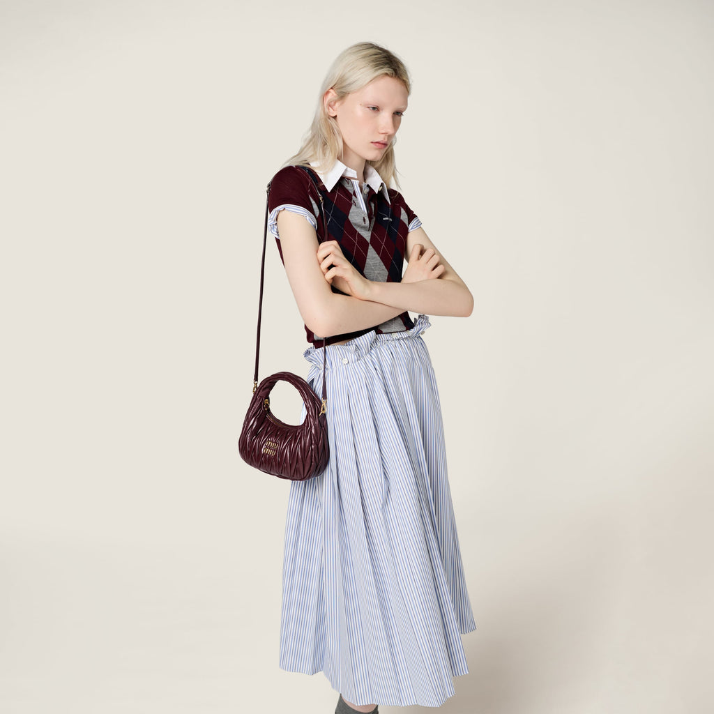 Miu Miu Wander nap leather hobo bag