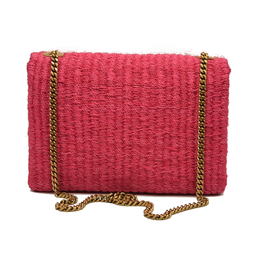 Saint Laurent Kate Raffia Shoulder Bag