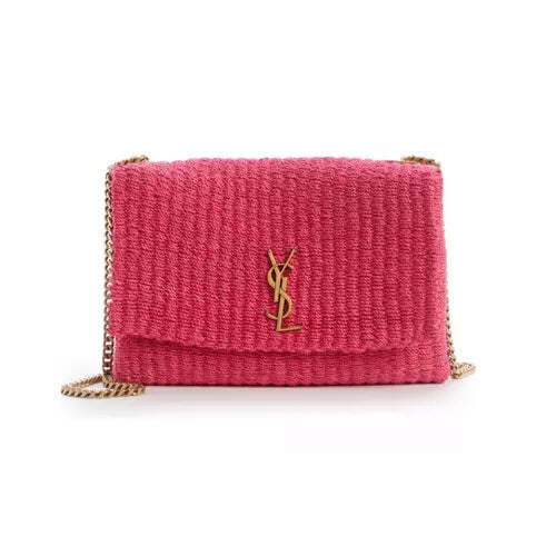 Saint Laurent Kate Raffia Shoulder Bag